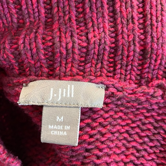 J. Jill Women’s Size Medium Mismatched Button Front Cardigan Cotton Blend - Picture 6 of 8